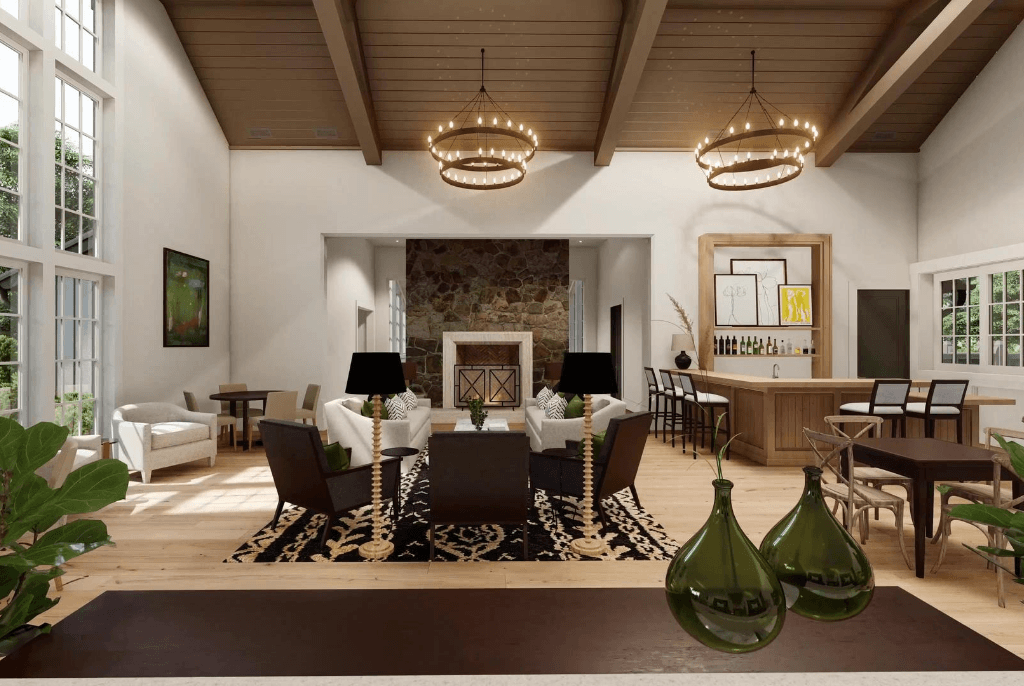 club55 signature.homes club house interior