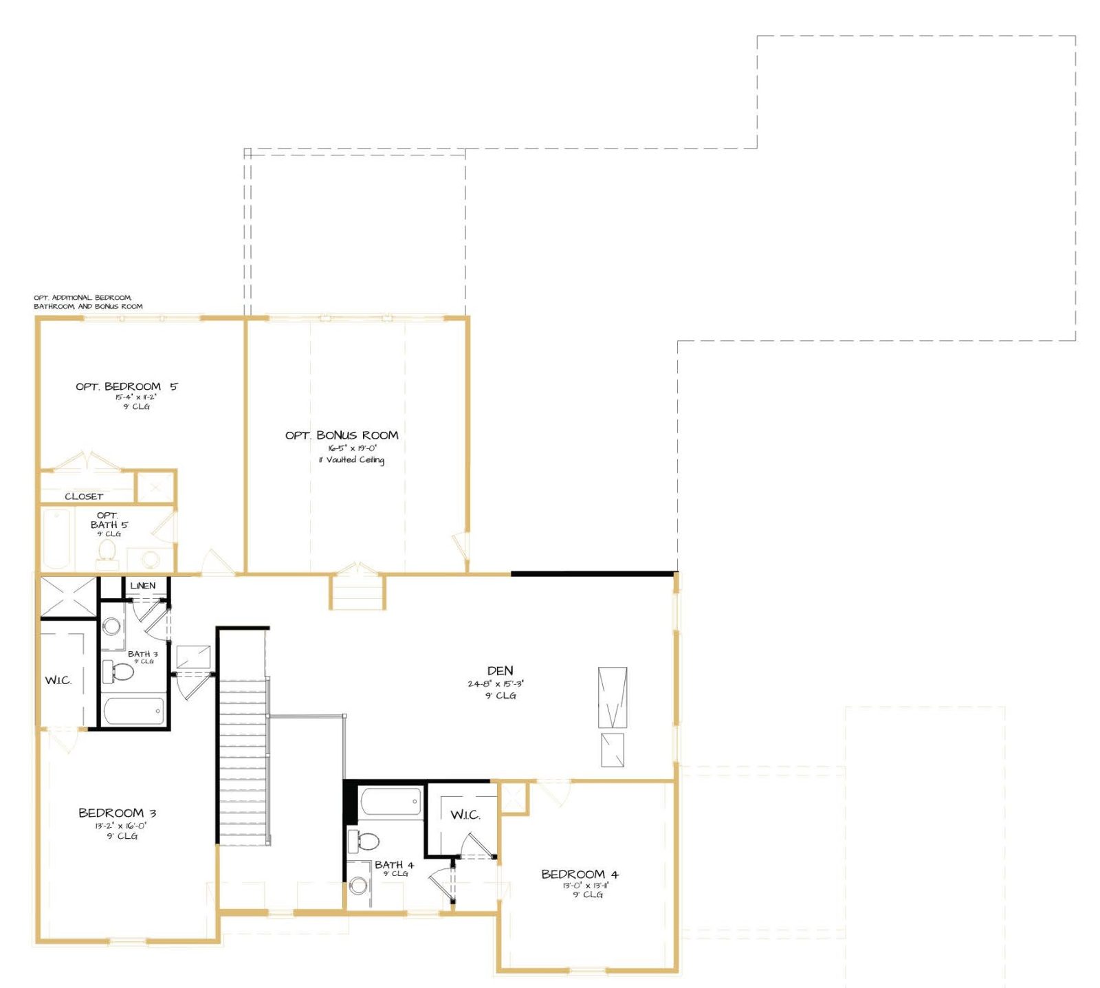 The Townsend 5D- Home Site 1335Upper Level