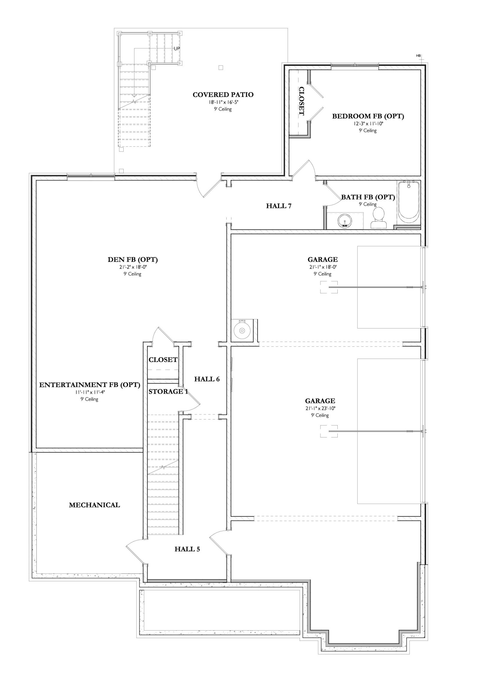 The Adler 1BFinished Basement Level