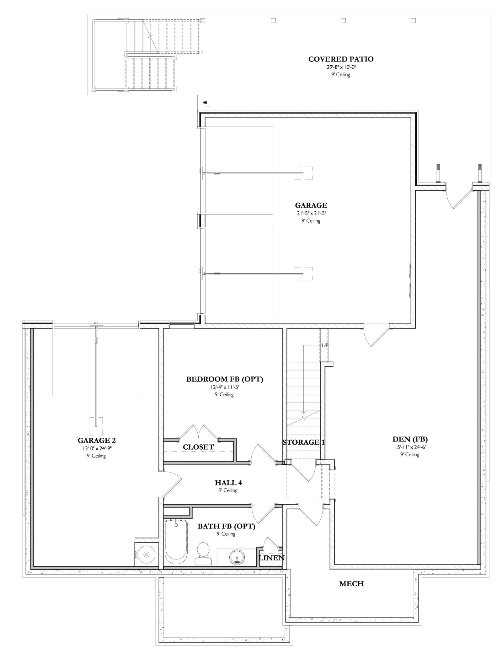The Haughton 1BFinished Basement Level