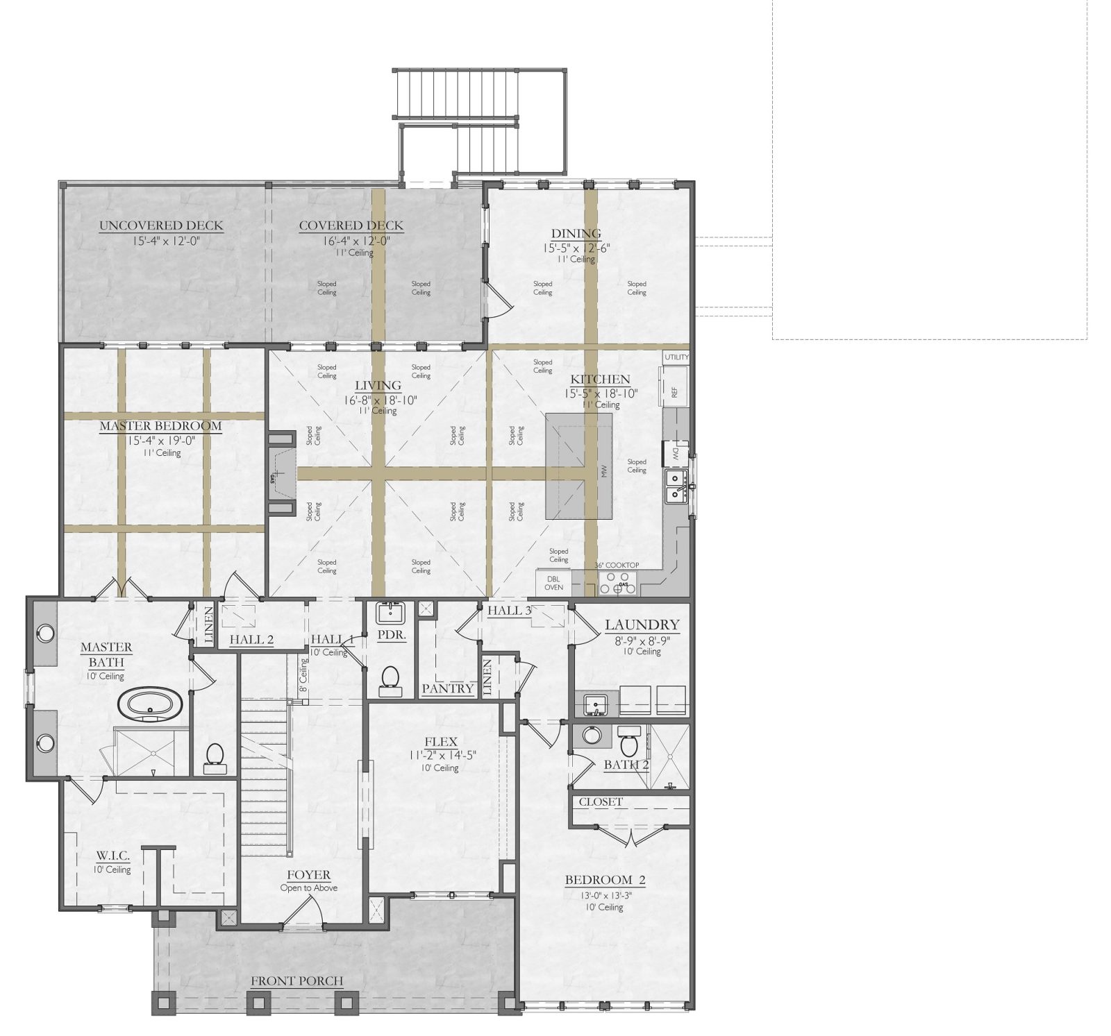 The Vail Craftsman- Home Site 85 in GlasscottMain Level
