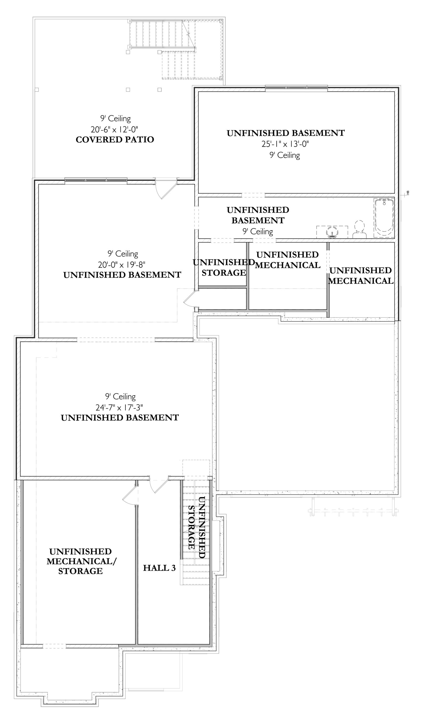 The Signature Galloway 1B BasementBasement Level