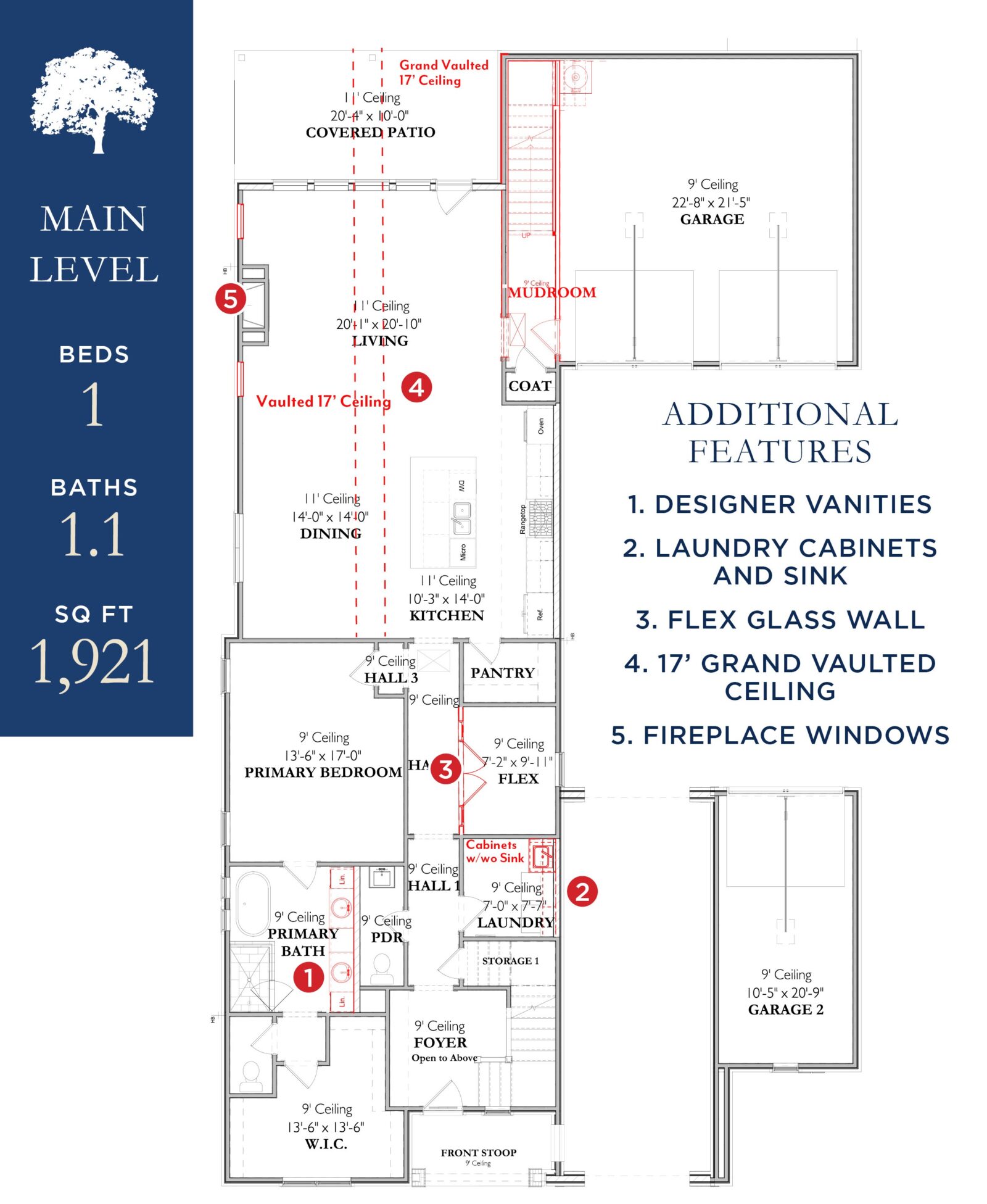 The Patterson 1B- Home Site 17Main Level