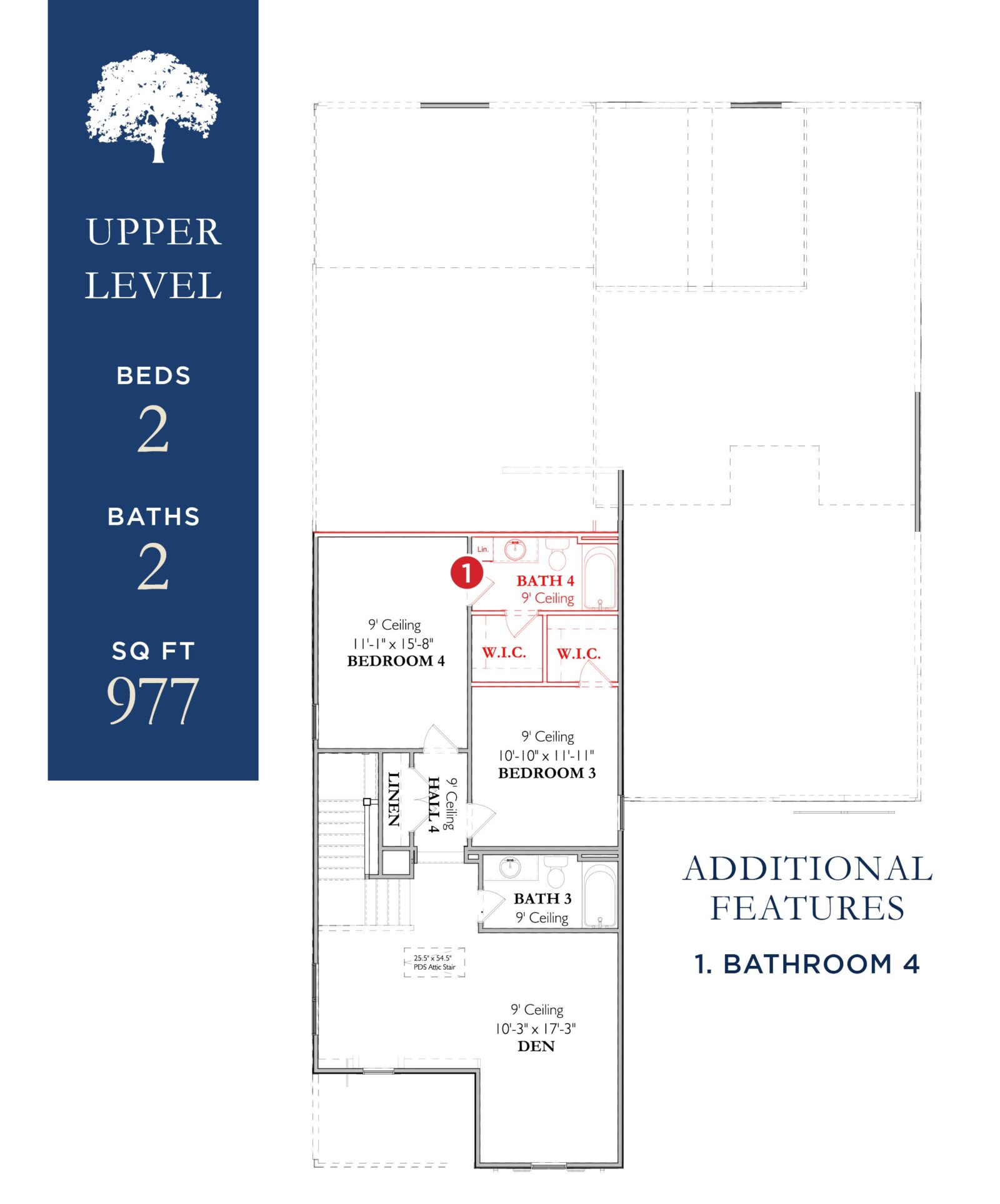 The Darcy 1A- Home Site 12Upper Level