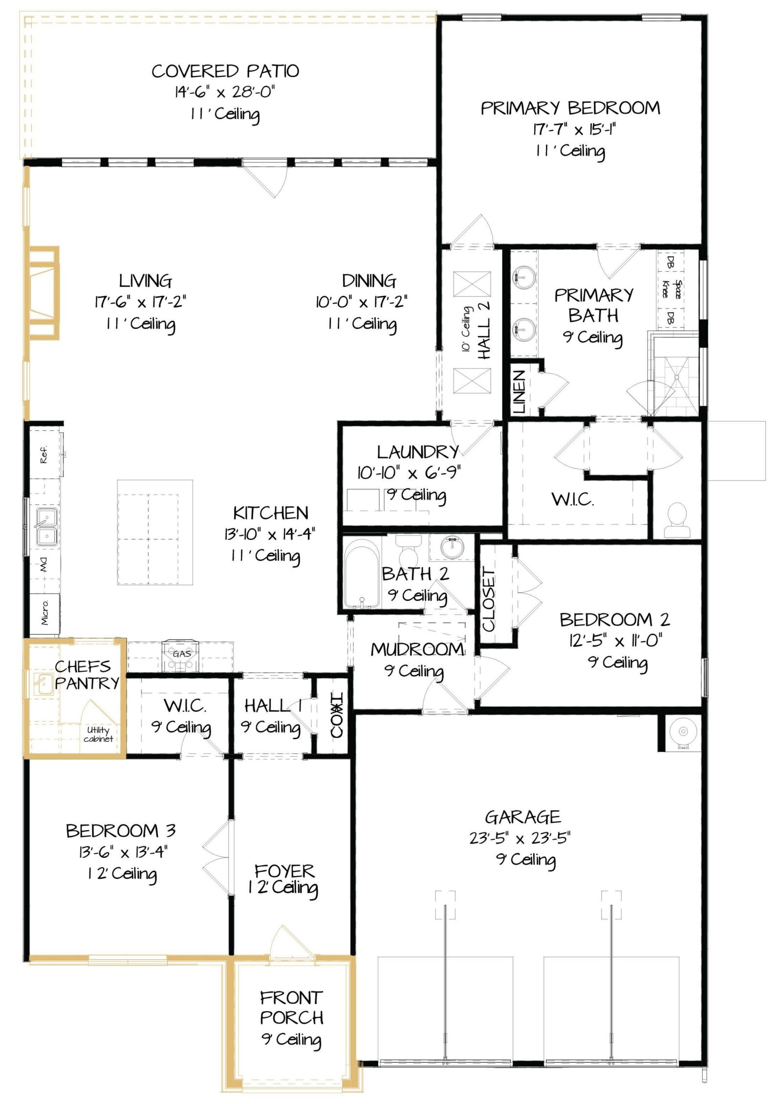 The Lakewood 3B- Home Site 5650Main Level