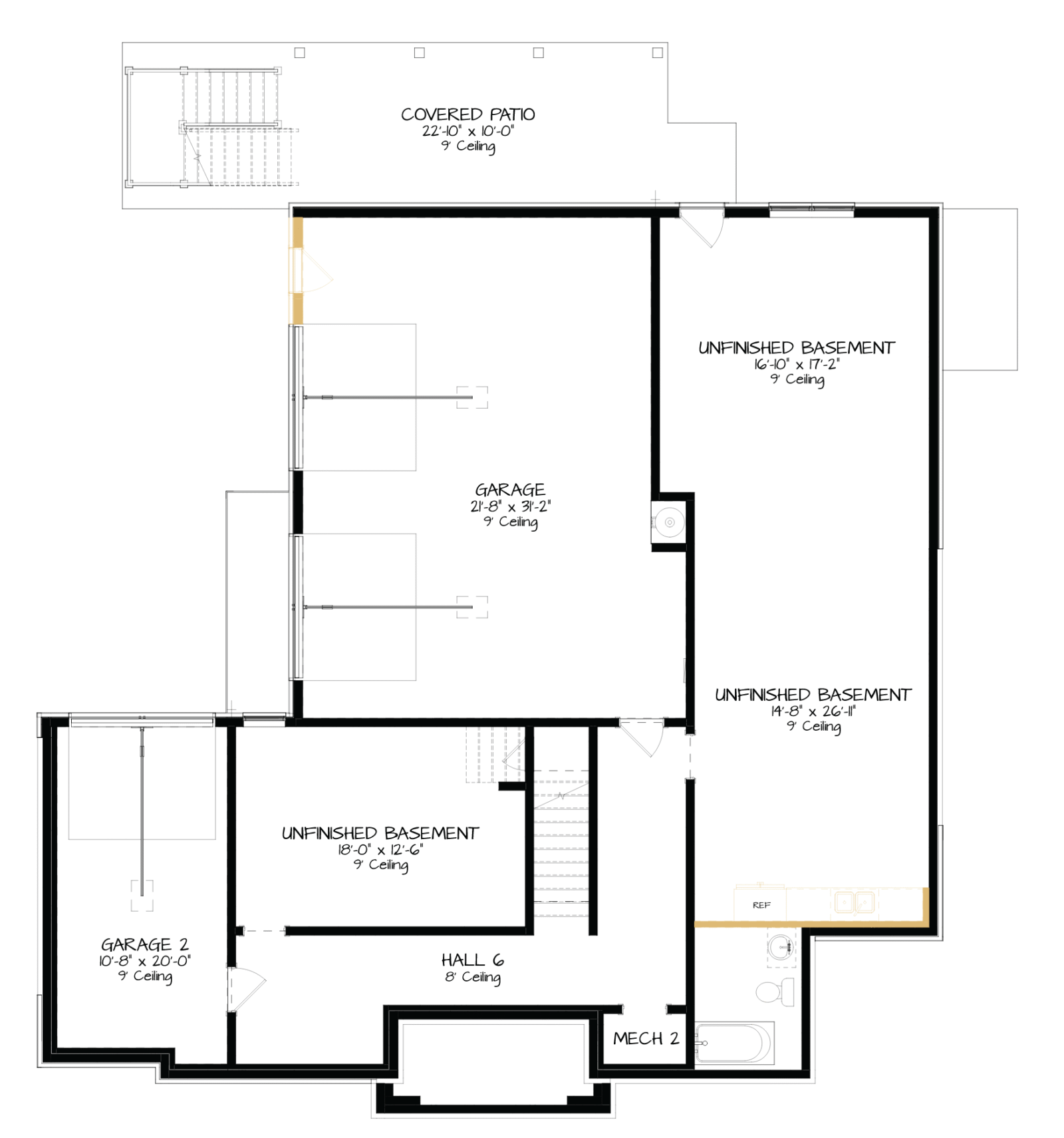 The Keystone 7A Basement- Home Site 6031Basement Level